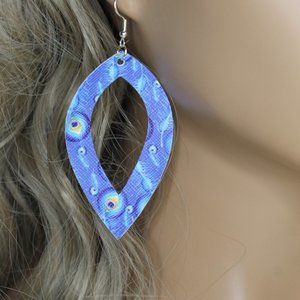 Handmade Peacock Feather Earrings